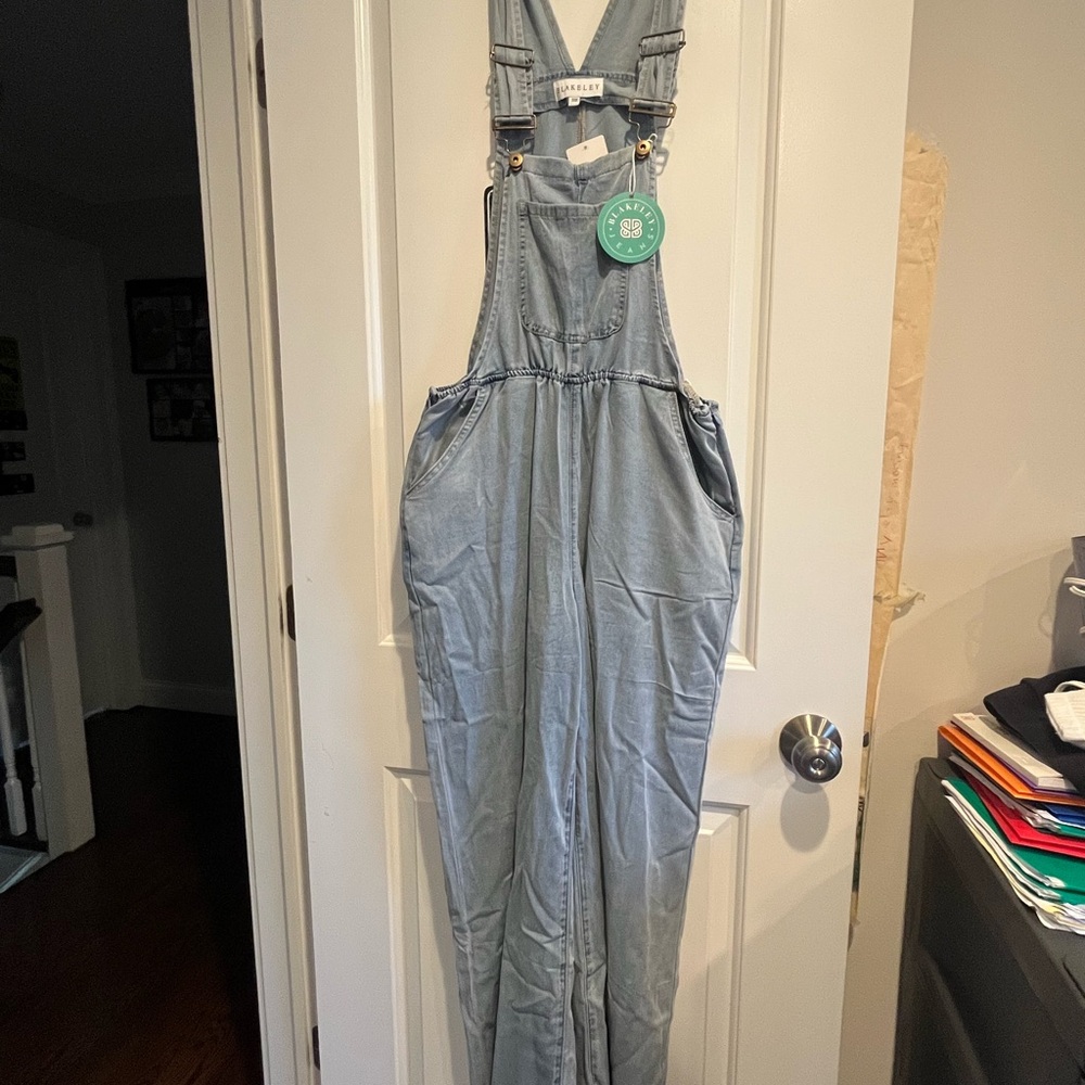 Women's Blakely Light Blue Denim Overalls